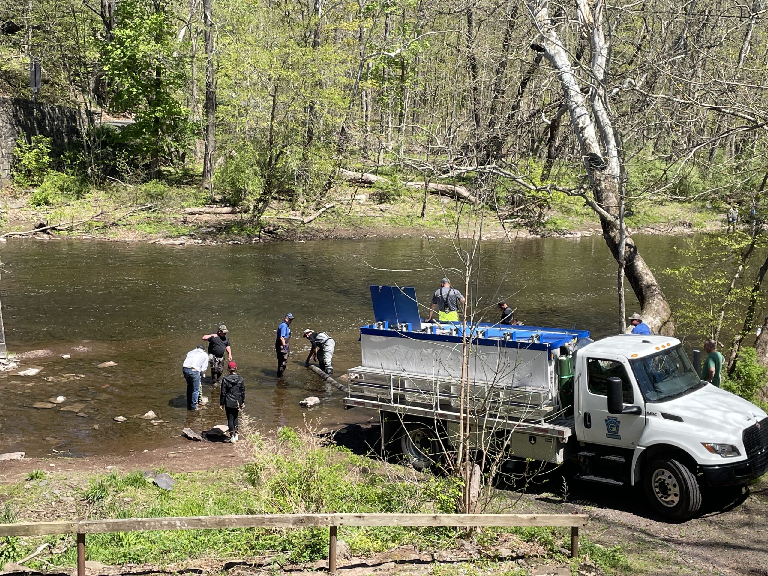 PA Fish & Boat Commission Stocks Tohickon Creek at Ralph Stover State Park
