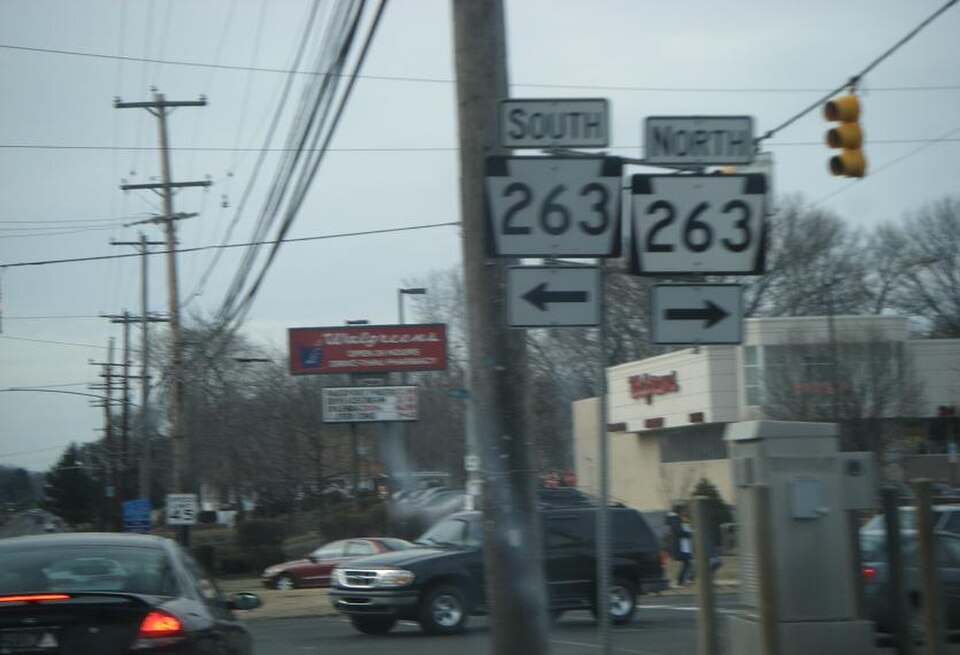 County Line Road at Route 263