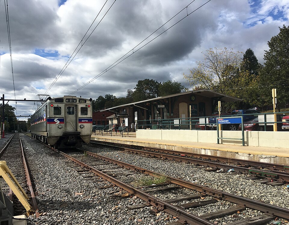 Doylestown SEPTA station on the Lansdale line