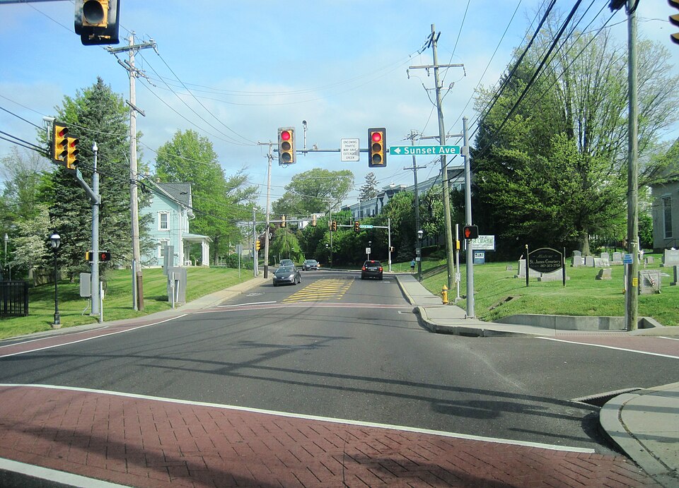 Route 152 near Sunset Avenue in Chalfont