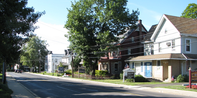 Main Street in the Chalfont Historic District