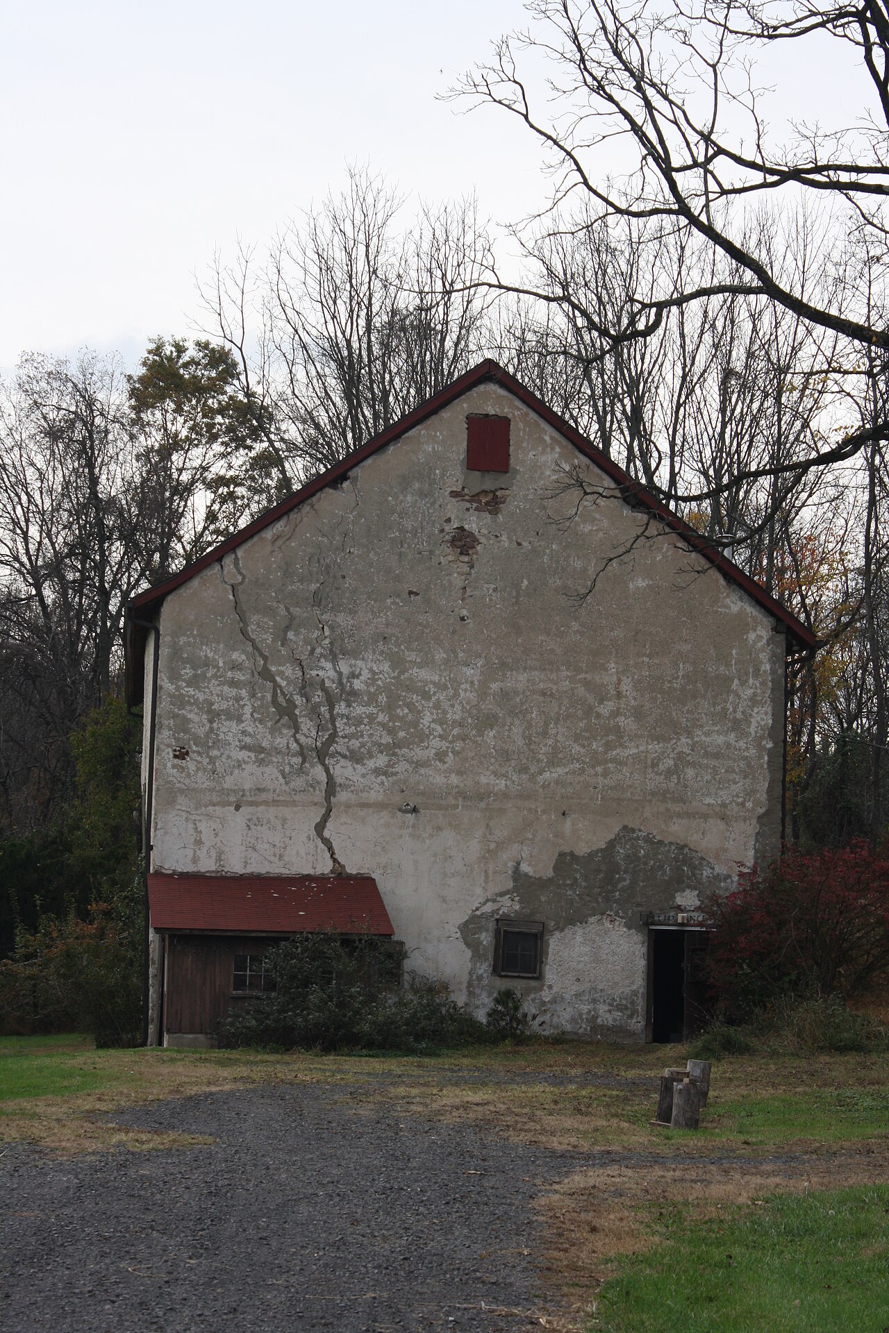The Morgan James Homestead barn in New Britain