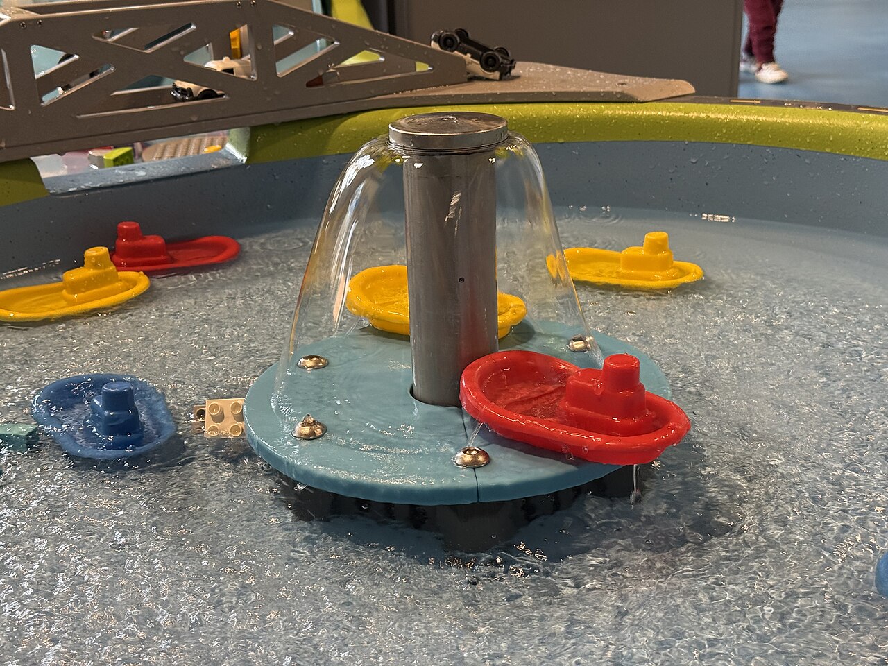Water table with toy boats at the Bucks County Children s Museum in New Hope