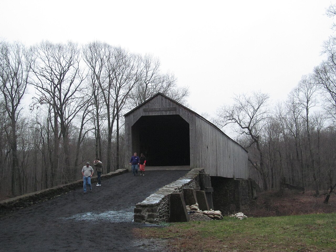 Schofield Ford Covered Bridge in Tyler State Park
