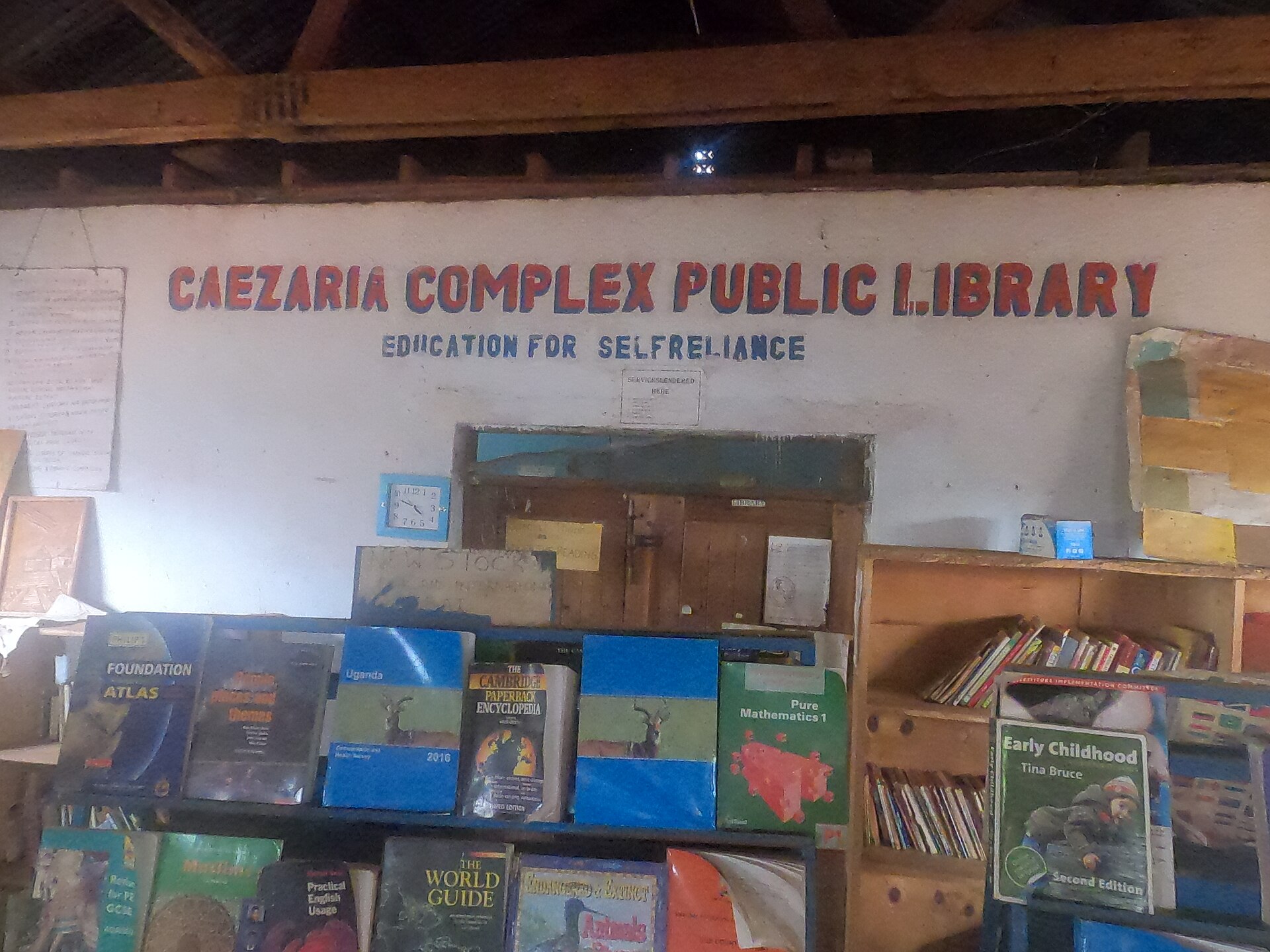 Library shelves