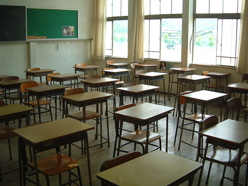 A public school classroom