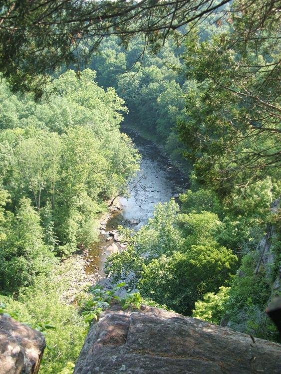 High Rocks Vista above Tohickon Creek