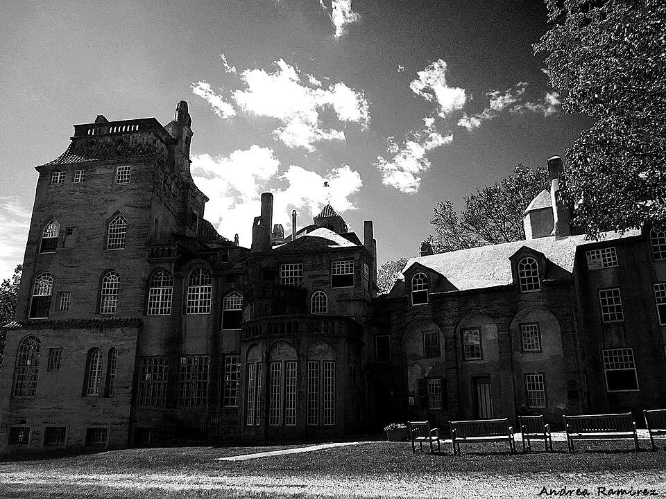 Fonthill Castle grounds in Doylestown